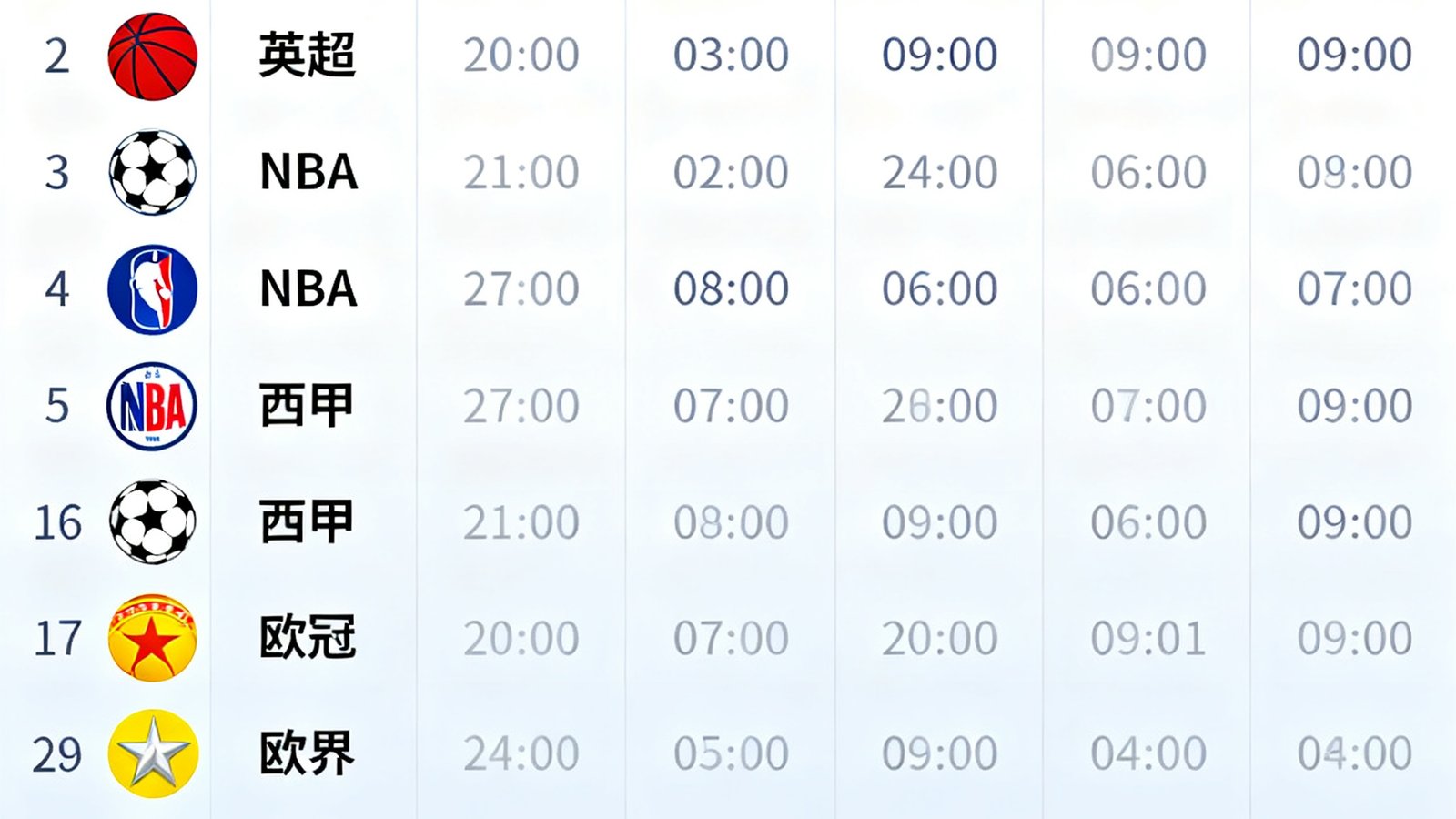 直播屋赛程日历页面展示，以月视图呈现1月赛事安排，英超、NBA、西甲、欧冠赛程一目了然，支持一键预约提醒